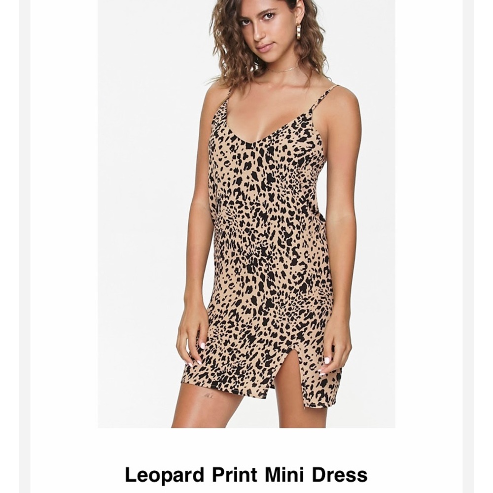 Leopard Print Mini Dress